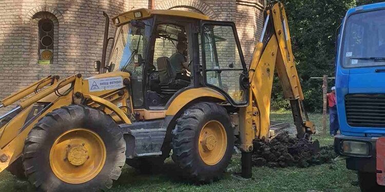 JKP Miloš Mitrović: U toku radovi na drenaži oko Crkve zahvalnice