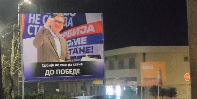 Podrška Vučiću iz Bileće: Bilbordom pokazali koga vide kao pobednika