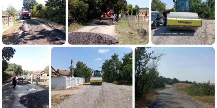 U Mesnoj zajednici Lipe završeni radovi na nasipanju grebanog asfalta