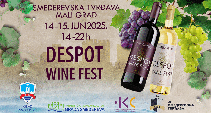 Despot Wine Fest 14. i 15. juna u Smederevu