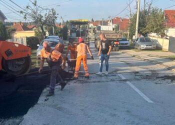 Asfaltirana ulica Milene Pavlović Barili