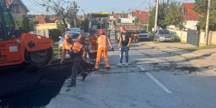 Asfaltirana ulica Milene Pavlović Barili