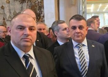 Zamenik gradonačelnika Smedereva i načelnik Podunavskog okruga na prijemu u ruskoj ambasadi