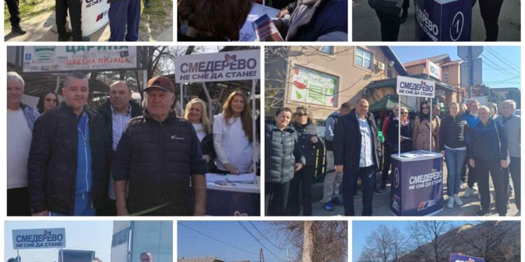 Puni štandovi u Smederevu: SNS uvek sa narodom