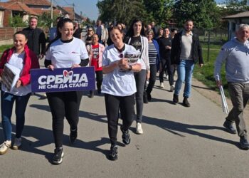 SNS u Radincu organizovala uređenje prostora oko ambulante i razgovor sa građanima