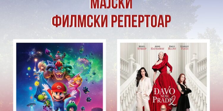 CZK Masuka: Filmski repertoar za maj