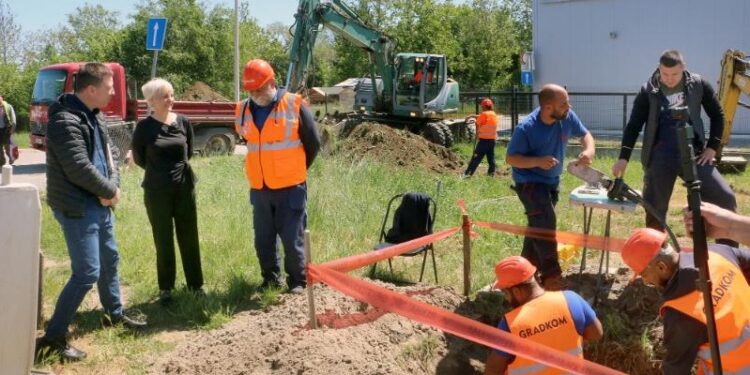 Gradonačelnica posetila radove na izgradnji moderne vakuumske kanalizacije u industrijskoj zoni