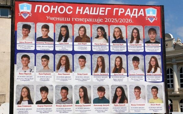 Đaci generacije na bilbordima u Smederevu