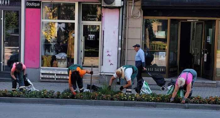 Zelenilo Smederevo: Radovi na održavanju zelenih površina i uređenju javnog prostora na više lokacija u gradu