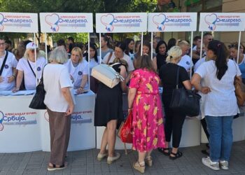 Gradski odbor SNS Smederevo organizovao promotivni štand u centru grada