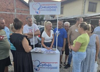 SNS Smederevo: Podrška naroda Predsedniku Vučiću, za tri meseca asfaltirano 184 ulice