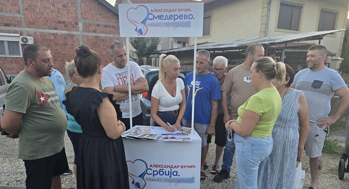 SNS Smederevo: Podrška naroda Predsedniku Vučiću, za tri meseca asfaltirano 184 ulice