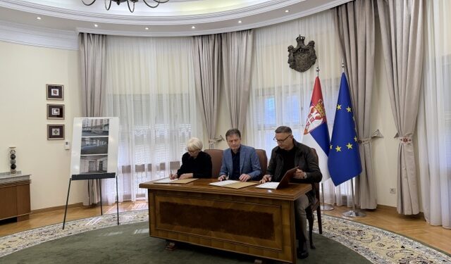Potpisan ugovor o izvođenju građevinskih radova na rekonstrukciji dela prizemlja i prvog sprata objekta „Monopol“