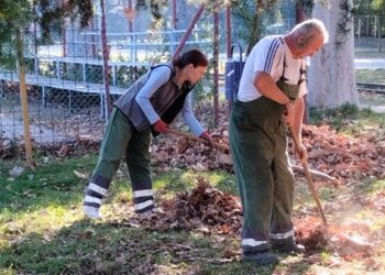 Zelenilo Smederevo: Svoje tragove jesen ostavlja i na prostoru parka na Veslačkom