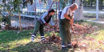 Zelenilo Smederevo: Svoje tragove jesen ostavlja i na prostoru parka na Veslačkom