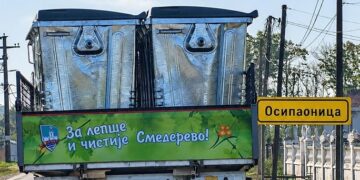 Zelenilo Smederevo: Postavljeni kontejneri u Osipaonici