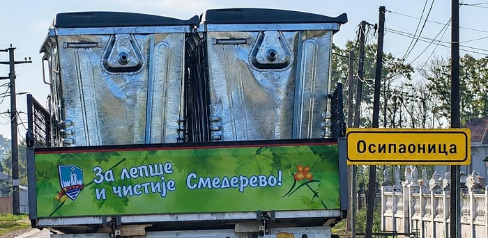 Zelenilo Smederevo: Postavljeni kontejneri u Osipaonici